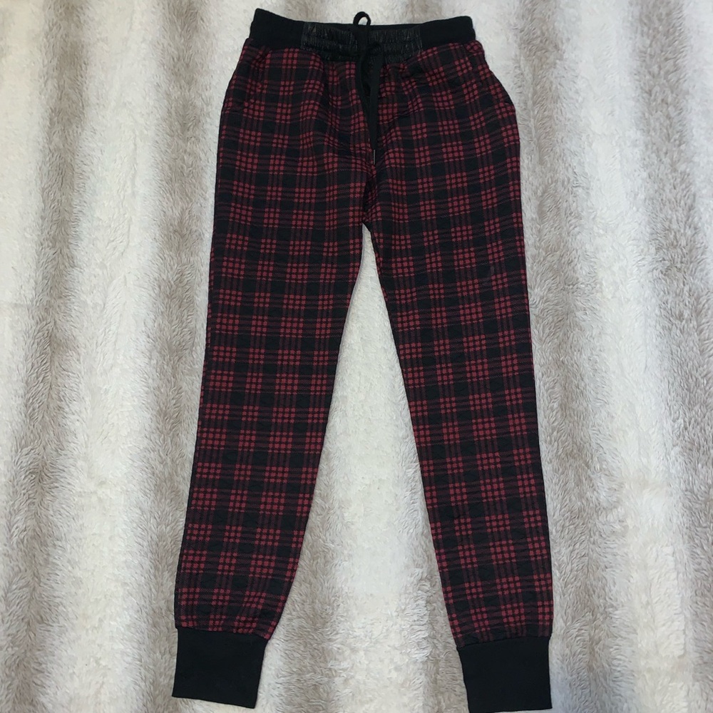 Women's Plaid Quilted Jogger Pants